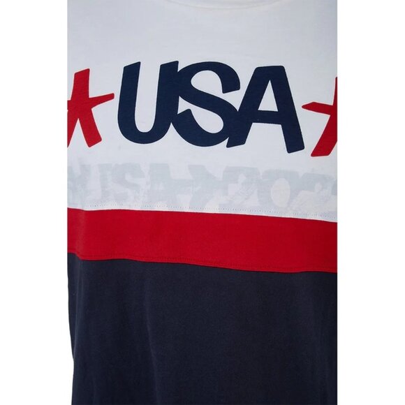 Spyder Men's Crew Neck T-Shirt Standard USA Haze Long Sleeve White Size Small - Picture 7 of 8